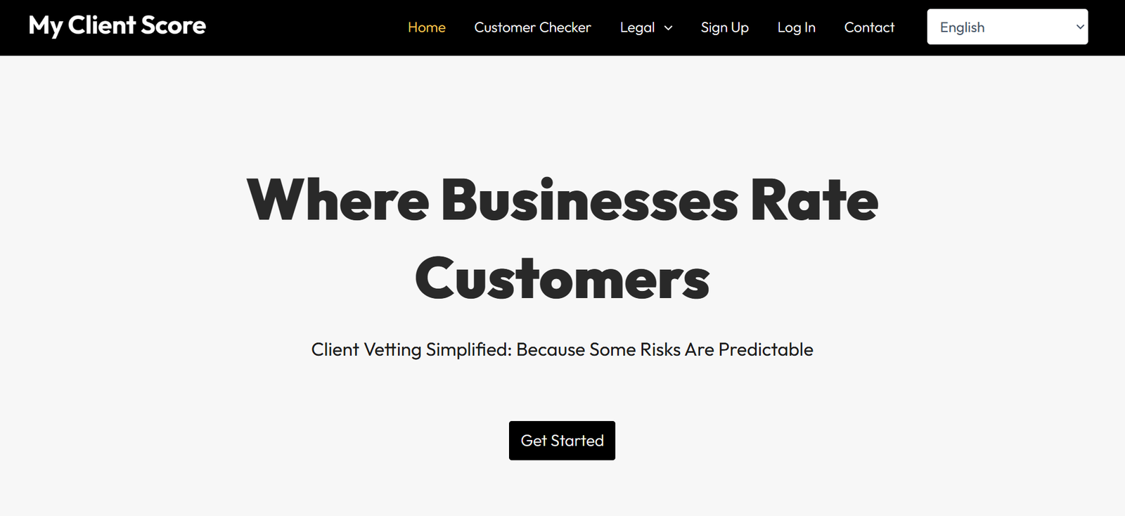 my client score